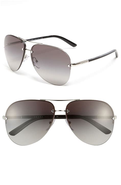 prada plastic aviator sunglasses|prada sunglasses nordstrom.